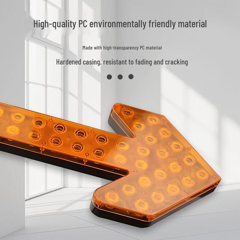 LED Directional Arrow Light 12V/24V for Trucks - Engineering, Construction, Warning, and Strobe Indicator.