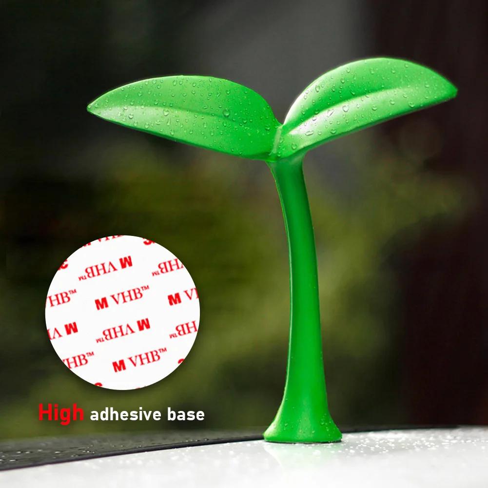 3D-наклейки на ростки фасоли для автомобиля, украшения на крышу, наклейки на крышу для антенны, украшения для экстерьера автомобиля, наклейки на шлемы для мотоциклов