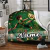Soccer Girl Inspiration Soccer Girl Customize Your Name Home Blanket Comfortable Soft Lightweight Allseason Multipurpose Blanket For Picnics Sofas