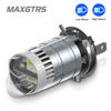 1X H4 LED 9003 HB2 Прожектор Двойной Трехлинзовый Ближний/Дальний Свет Фары С Вентилятором Для Автомобиля Мотоцикла Свет 12В