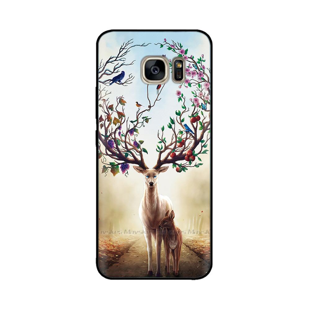 Черный силиконовый чехол для Samsung Galaxy S6 Edge Чехол Мягкая ТПУ крышка для Samsung Galaxy S6 S 6 Edge Чехол Крышка Бампер Coque Para