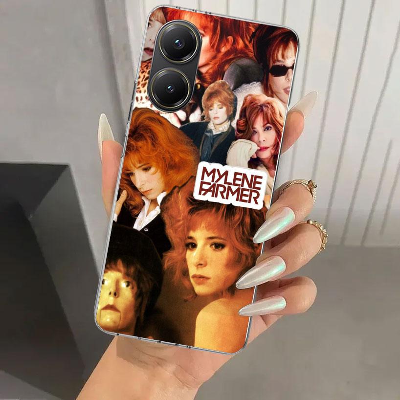 Чехол для телефона Mylene Farmer для Xiaomi Poco X5 X6 X7 Pro F7 Ultra M7 Redmi 15 15C 13 13C 12 12C 10 10A 10C 9 9A 9C 9T Оболочка Poco X7