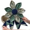 The Heritage Bloom Wreath with Bow, Elegant Floral Hanging Wreath for Door Wall Home Decoration, Festival Christmas Birthday Gift