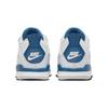 Детские кроссовки Air Jordan 4 Retro TD Military Blue 2024 Бело-белые Нейтрально-серые BQ7670-141