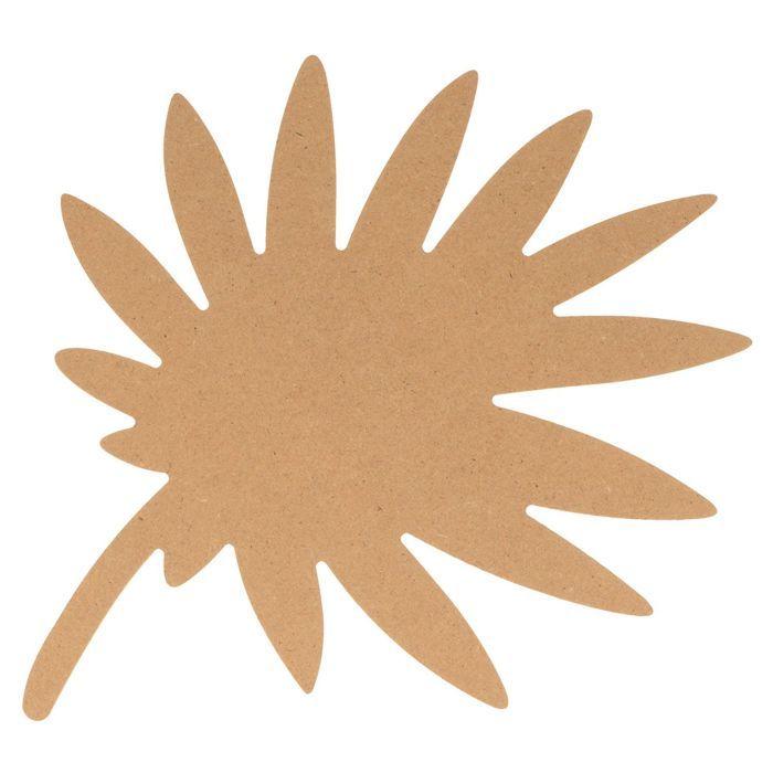 Feuille de palme en bois MDF 15 cm