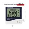 HTC Waterproof Indoor/Outdoor Thermometer Hygrometer with Dual Temperature Display and Probe