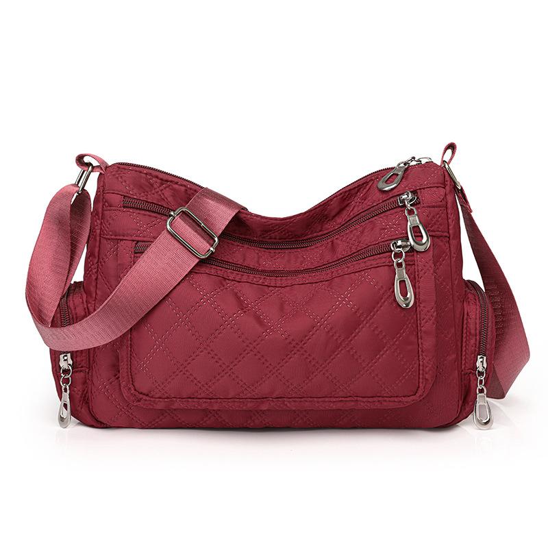 Сумка из вышитой нити для женщины среднего возраста, одноплечная сумка через плечо, водонепроницаемая сумка для мамы