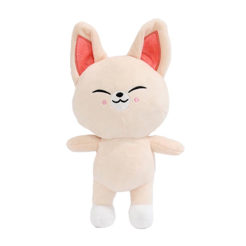 Плюшевые игрушки Skzoo Stray Kids Плюшевый волк Чан Мультяшное чучело Животное Плюшевые игрушки Кукла Милый компаньон для детей Взрослых Фанатов Подарок 20 см