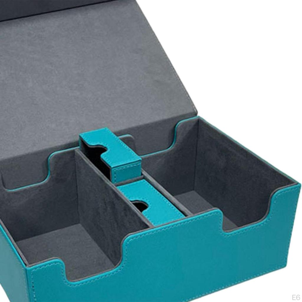 Коробка для колоды карт, прочный коллекционный прочный чехол для спортивных карт из искусственной кожи