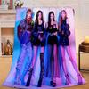 1PC kpop Bp Flannel Blanket Gift, Suitable for Both Men And Women, Soft Ideal for Beds And Sofa, Birthday Or Christmas Gift