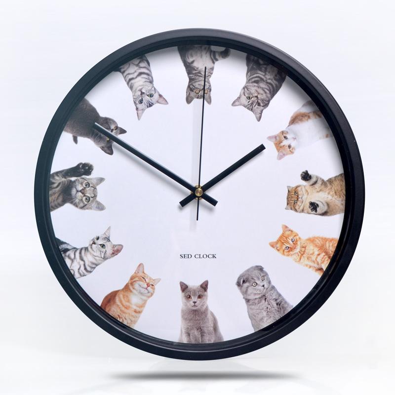 12-дюймовые Бесшумные Часы Гостиная Бесплатная Доставка Модные Настенные Часы Креативные Цифровые Настенные Часы Спальня Простые Большие Металлические