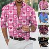 Дизайнерская весна-лето мужская повседневная 3D-хэллоуинская печать Гавайская рубашка Блузка Рубашки с длинным рукавом