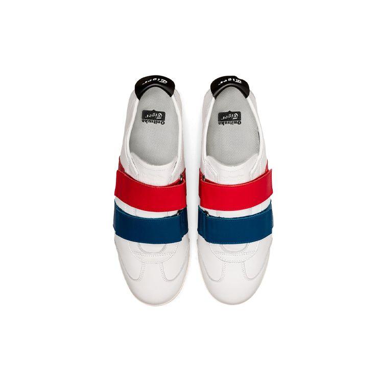 ONITSUKA TIGER Мужские кроссовки Mexico 66 SD PF Белые с классическим красным, низкие, на липучке 1183B671-101