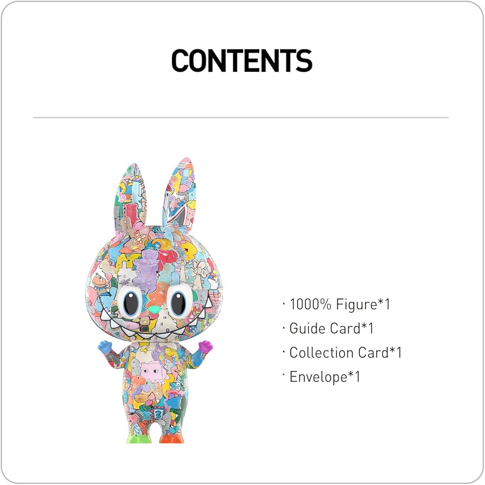 POP MART Mega Labubu 1000% Фигурка Десятилетнего Юбилея Игрушка Коллекционная Подарок