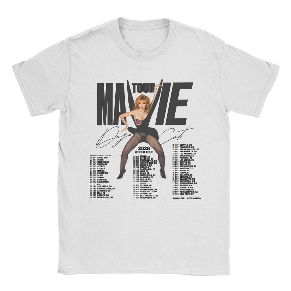 Novelty Doja Cat Tour Ma Vie TShirts Unisex Round Neck Cotton T Shirts Short Sleeve Tee Shirt Gift Clothes