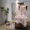 Cartoon Cute Printed Flannel Blanket, Shawl Blanket, Sofa Blanket, Daily Shawl Blanket