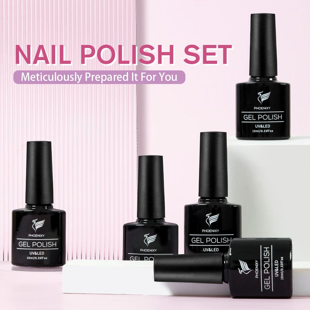 PHOENIXY 10 мл Гель-лак Полуперманентный Гель-лак Цвет Замачиваемый УФ LED Гель Материал для Нейл-арта