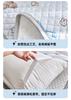 Yongyouwan Summer Cooling Silk Quilted Cotton Strap Pillow Towel, Sweatproof, Stainproof, Anti slip Pair Set