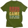 Custom Bruh I Paused My Game To Be Here T Shirts Men Pure Cotton Tee Tops Tshirt Short Sleeve Fashion Tshirt Clothing