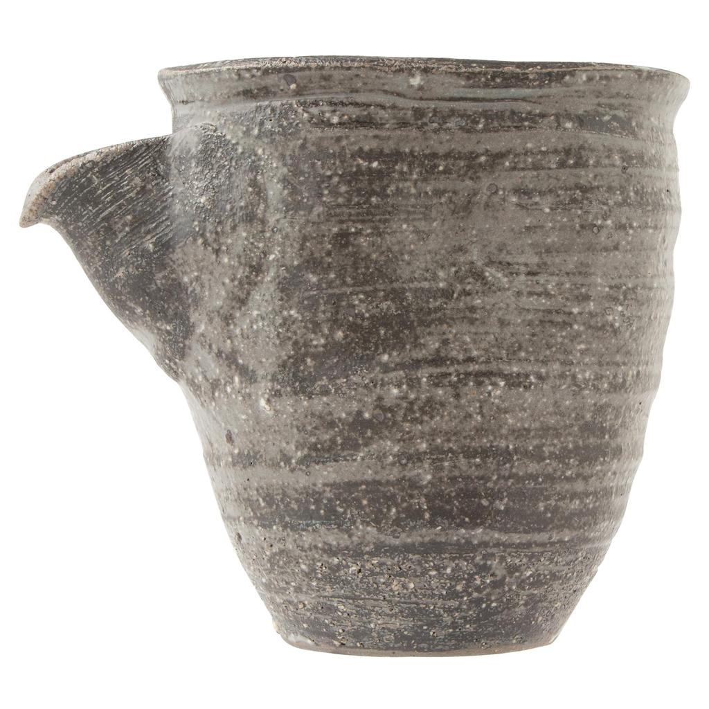 Marui Seito Shigaraki Ware Hechimon Katakuchi (Small-Shaped Cup) 330ml Capacity, Black Steel, MR-3-4320