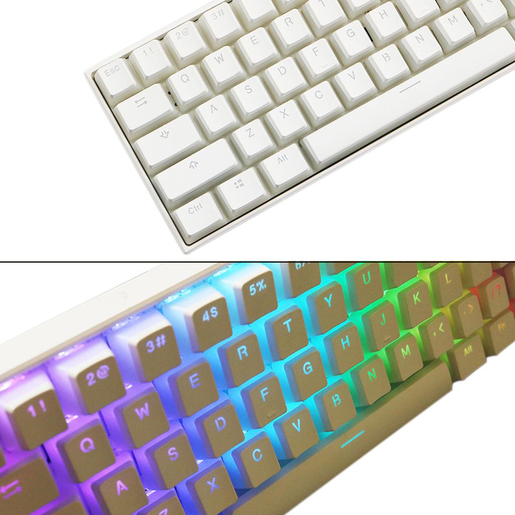 108 Двухкомпонентных PBT Клавишных Колпачков OEM Пудинговый Набор Для Механической Игровой Клавиатуры с Подсветкой (Молочно-белый +