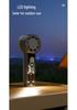 Portable High-Speed Handheld Fan with Digital Display and Cooling Ice Pack