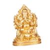 16cm Resin Elephant Ganesha Buddha Statue Handmade Desk Ornament Hindu God Craft for Garden Yard Stylish Fine Workmanship