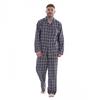 Keanu Mens Checked Brushed Long Pyjama Set