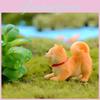 Adorable Akita Dog Figurine For Diy Succulent Decoration Resin Miniature