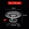 Round Fruit Plate Acrylic Cupcake Display Kitchen Supplies Dinner Plate