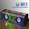 Bluetooth 5.0 Dual Speakers 800mAh Mecha Speaker Wireless RGB Light Effect Loudspeaker Bass Subwoofer Mini Bluetooth Music Speaker