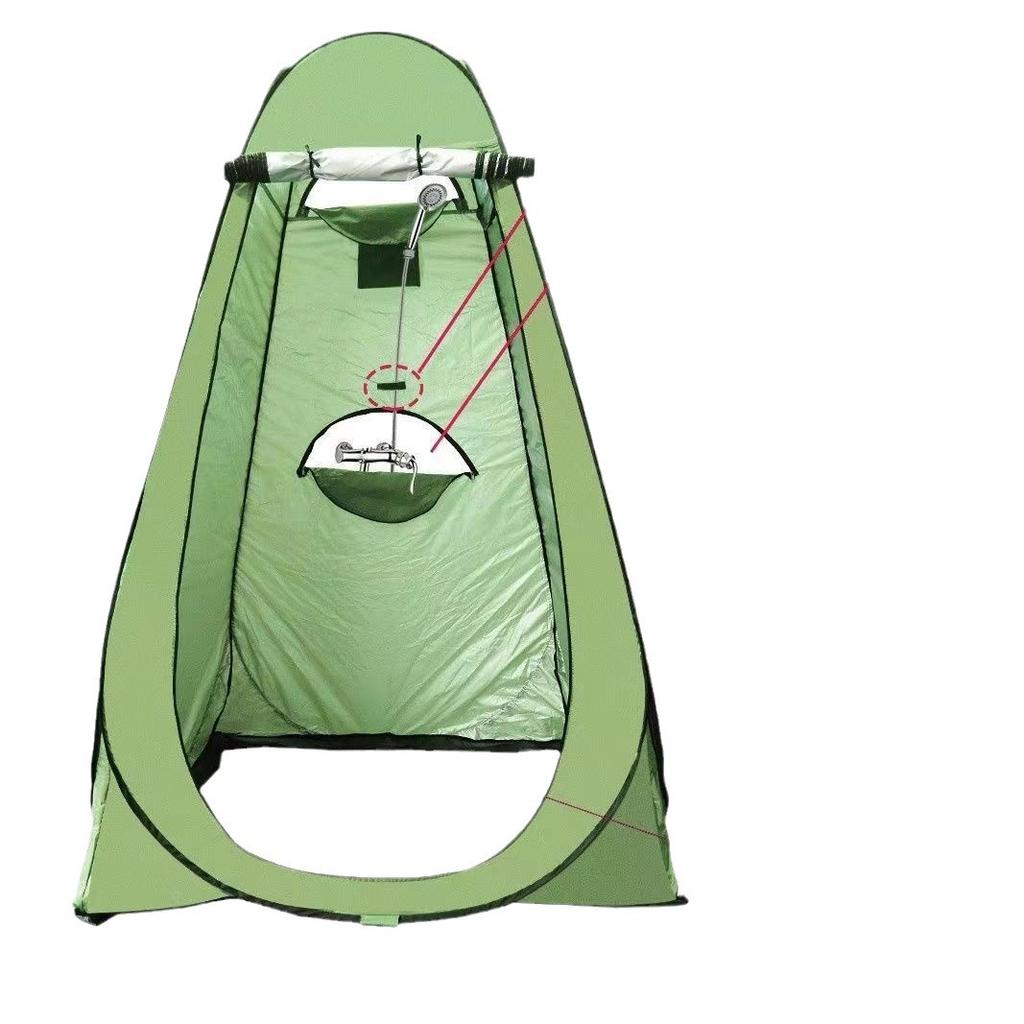 Уличная палатка для ванной, складная, утолщенная, серебряная, светонепроницаемая, портативная, для домашнего использования, простой туалет, холодостойкая, теплая