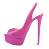 Women Pumps Stilettos 14CM Platform Stripper High Heels Sexy Open Toe Sandals Gladiator Party Dress Wedding Shoes Large Size 44