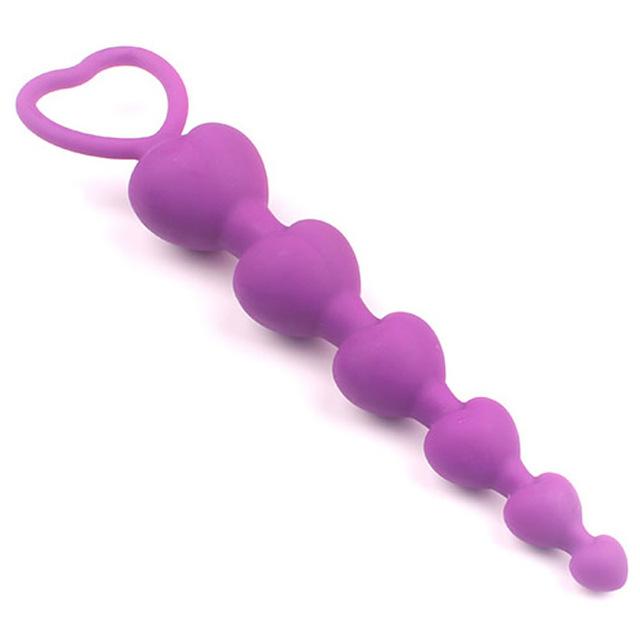 Бусы в виде сердечек, мягкие анальные пробки, игрушки для ануса, большие шарики, силиконовые Стимулирующие точку G, анальные пробки для взрослых, секс-пара, сексуальные