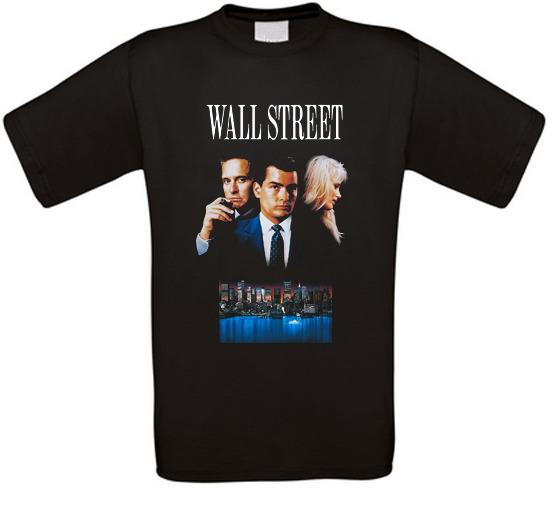 Unisex shirt Cotton Oversize Large Size Wall Street Gordon Sheen Gekko Cult Movie T Shirt All Sizes