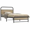 VidaXL Bed Frames Without Mattress 90x190cm Smoked Oak Engineered Wood 4100366
