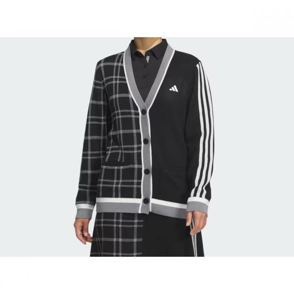 Adidas Гольф-пулея мода 3s клетчатый кардиган Is4752 Is4753 Is4754