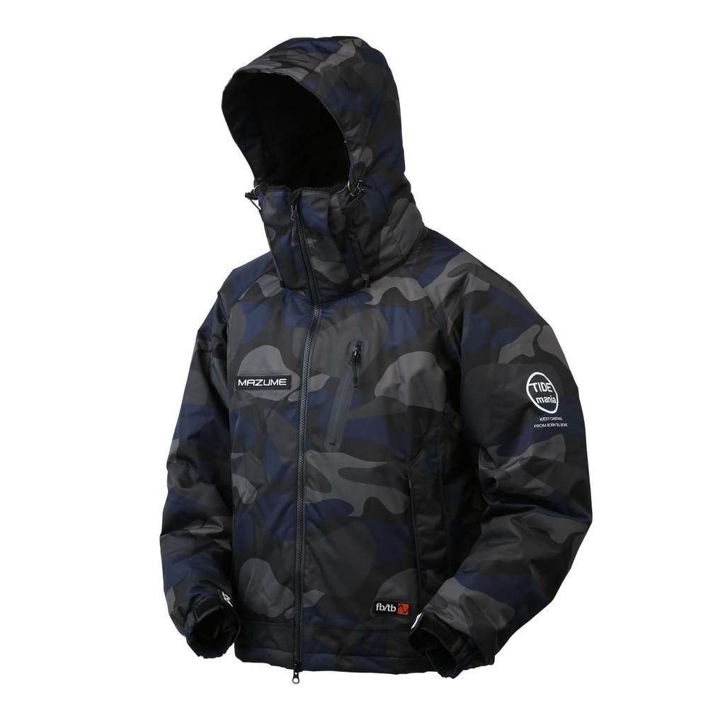 Cold Weather Jacket TIDE MANIA ALL WEATHER JACKET Black Camo LL [Mazume] MZFW-796