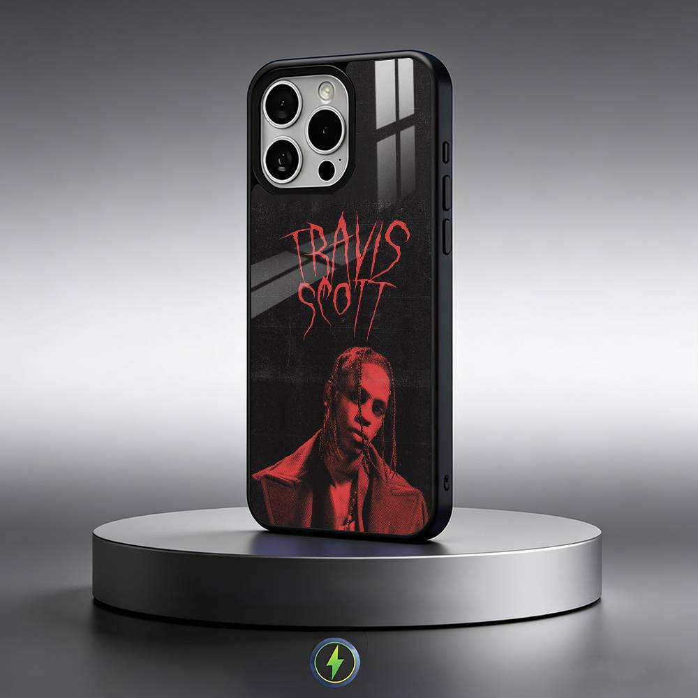Чехол для телефона singer T-Travis Scott для iPhone 17, 16, 15, 14, 13, 12, 11 Plus, Pro Max Магнитный для Magsafe Беспроводной зарядки
