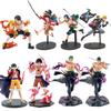 Набор фигурок Аниме One Piece Онигасима: Луффи, Зоро, Эйс и Санджи