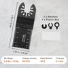 50PCS Oscillating Saw Blades, Universal Quick Release Oscillating Saw Blades, Multitool Tool Blades for Wood Plastic Aluminum, Fit Dewalt Milwaukee