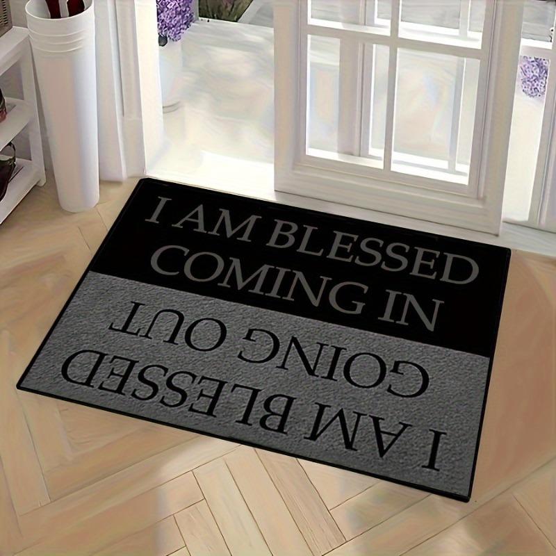 Приветственный коврик для прихожей - Декоративный текст Западный Натуральный Минималистичный Винтажный Стильный Декор для входа Украшение дома Домашний коврик