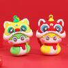 Resin Lucky Snake Key Ring Blessing Chinese New Year Pendant Creative Snake Year Keychain  Family