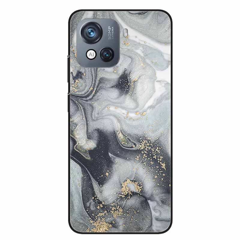 For Blackview Oscal C80 Case C 80 Marble Printing TPU Silicon Soft Phone Covers for Oscal C80 OscalC80 Back Cases Black Shells