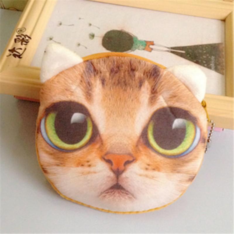 Кошелек для монет Кошка Мяу Звезда Собака Кошелек Милый Мультяшный Подарок Сумка для монет и карт Сумка для ключей Кошелек для монет Сумка-клатч Оптом