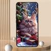 Рождественский мультяшный кот Арт Чехол для телефона Для Xiaomi Redmi 12 13C 12C 13 10C 9T A2 9A 9C 7A Note 10S 8T 10 9 8 Pro 4G 5G Черный
