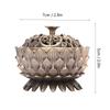 Zinc Alloy Home Decoration Lotus Incense Burner 7*5cm Joss Stick Holder(Bronze)