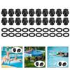 20pcs Portable Drain Plugs Gasket Set for Haywards Pool Cleaner Pumps Accessory with Super Pumps and Power Series