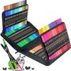 Drawing Painting Sketching Zippered Slots Organizer 60 Colors Sketching Pencil Bag Student