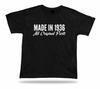 Printed T-Shirt Made IN 1936 Happy Birthday Gift Idea Original